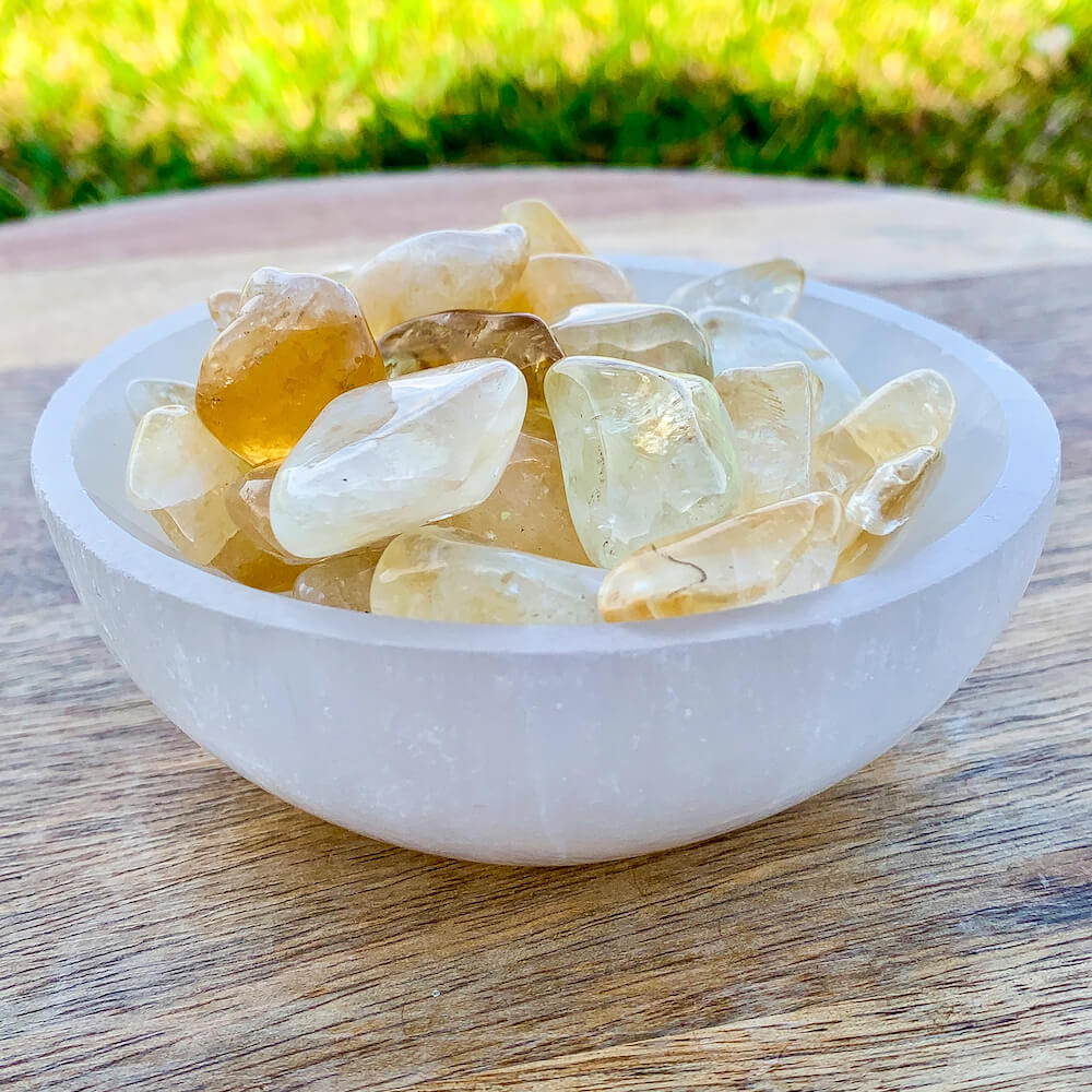 Looking for Citrine Tumbled Stone - Yellow Polished Stone? Shop at Magic Crystals for Shop for Citrine Tumbled Stone, Crystal Healing, Feng Shui, Chakra Stone, Yellow stone, rock Hound, Pocket Stone, Reiki Crystal at Magic crystals. FREE SHIPPING available.