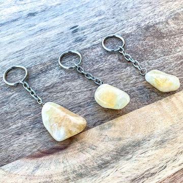 Citrine Natural Gemstone Keychain