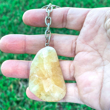 Citrine Natural Gemstone Keychain