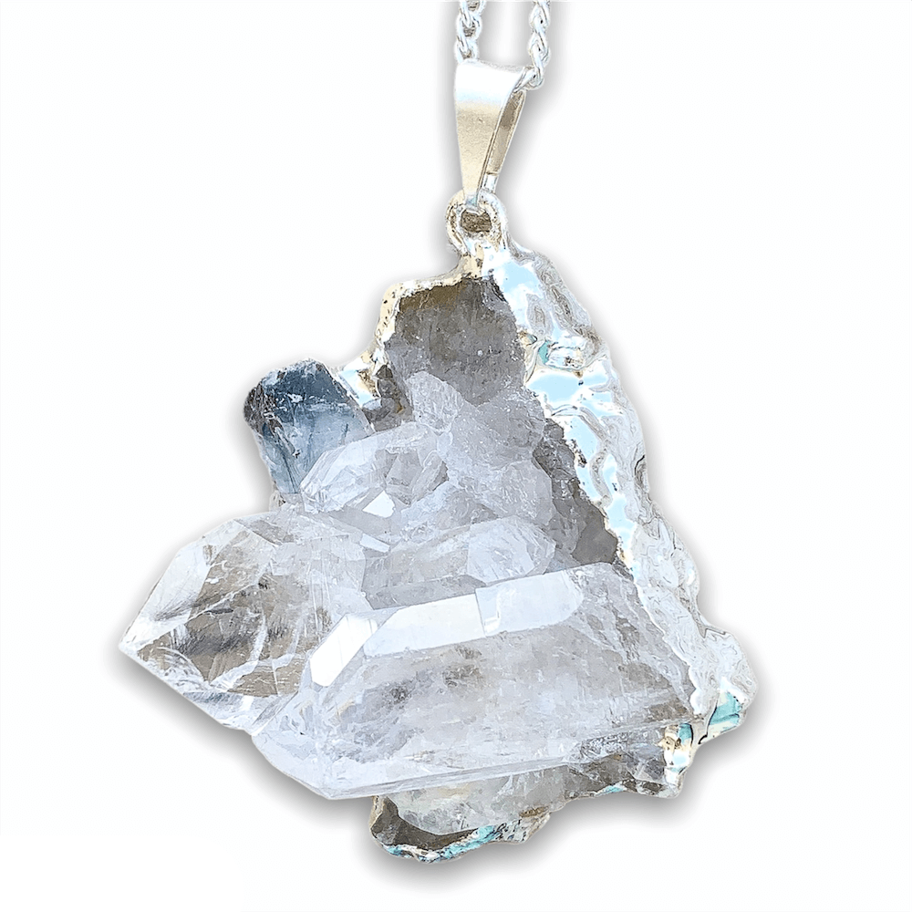 Looking for Clear Quartz Cluster Pendant Necklace? Magic Crystals carries a wide variety of Clear Quartz Jewelry with Free Shipping available. Minimal Necklace, Raw Quartz Pendant, Clear Quartz Gemstone. Perfect Wife Gift For Her and Husband Gift For Him. Clear Quartz is the most recognized type of crystal.