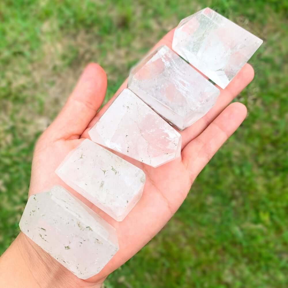 Check out our clear quartz chunks selection. Buy Clear Quartz Chips/Chunks (Brazil) (Mostly 1.5 to 2 inches). Chunks are great for grids, medicine bags and healing layouts. FREE FORM made of natural clear quartz.