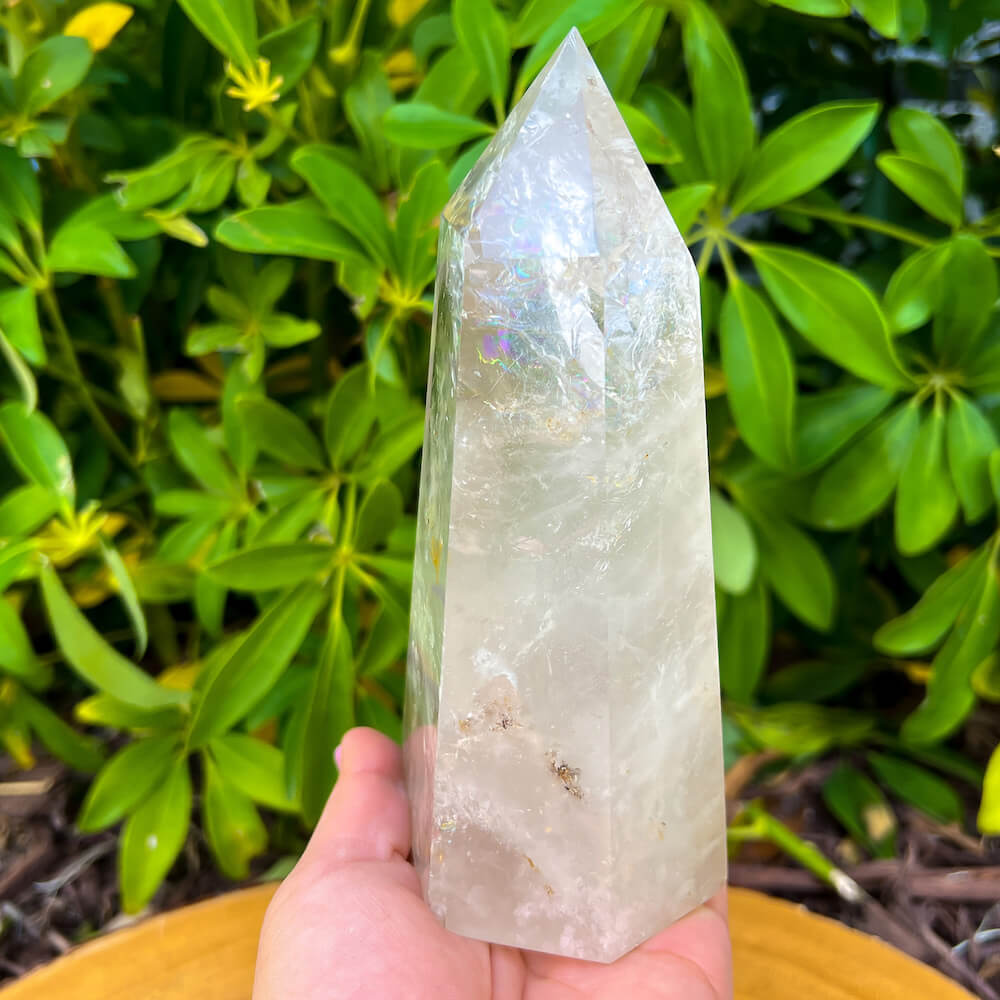 Clear Quartz Obelisk - Clear Quartz Tower at Magic Crystals. These Vesuvianite obelisks hold a power all their own as they symbolize the ancient obelisks found in Egypt. Shop Clear Quartz obelisks, wands, and pencil points. Crystal Clear quartz is the most recognized type of crystal. FREE SHIPPING AVAILABLE. Clear-Quartz-Obelisk-c