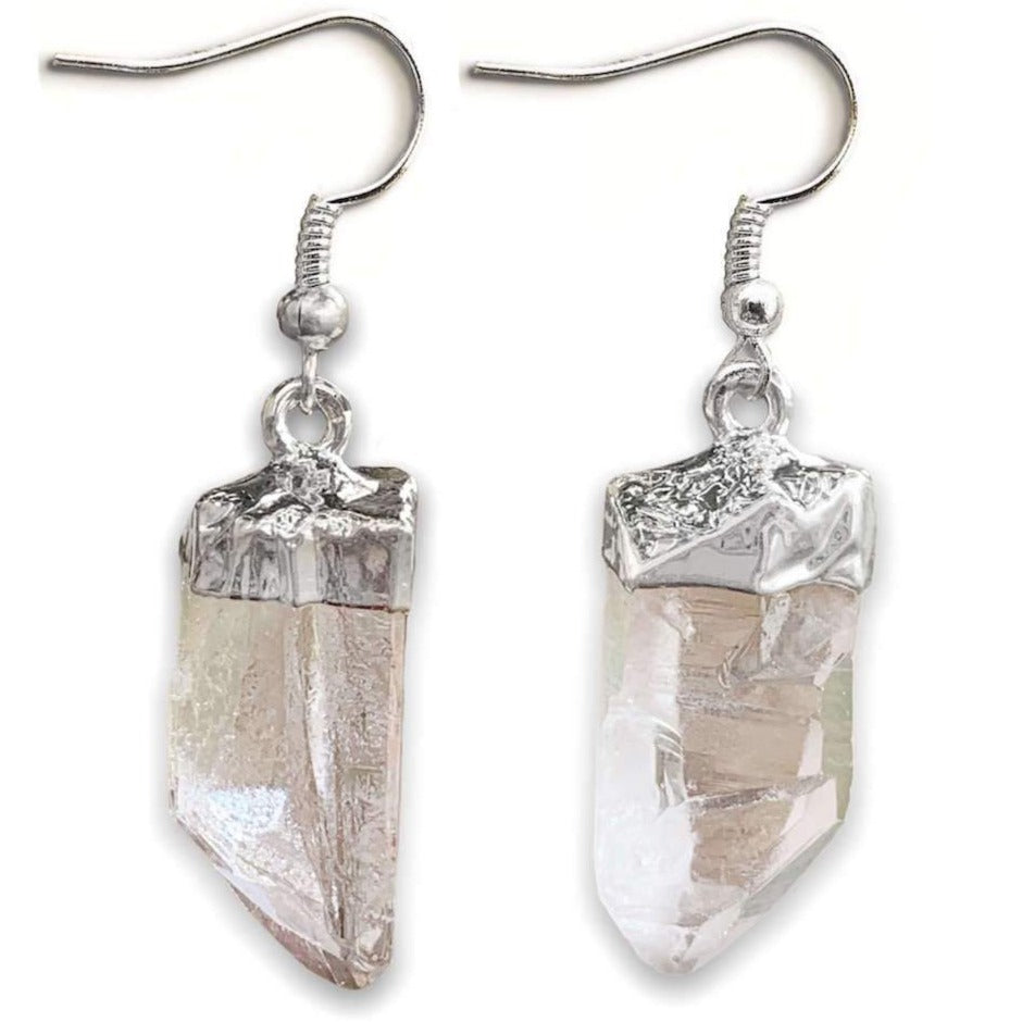 Looking for clear quartz jewelry? Well look no further! Shop at Magic Crystals for the best clear quartz quality available. We carry a wide variety of clear Clear Quartz Earrings, Raw Jewelry, Dangle Earrings with FREE SHIPPING available. Check out magiccrystals.com - Silver Jewelry - magiccrystals.com