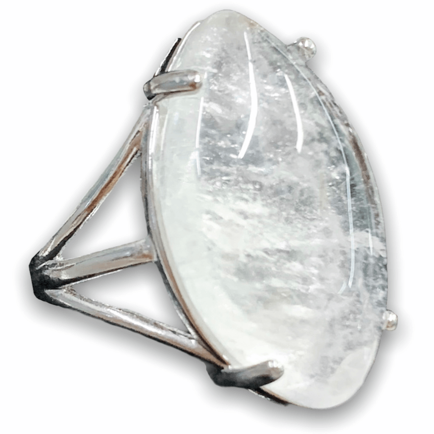    Clear-Quartz-Crystal-Ring. Natural Stone Ring at MagicCrystals.com by Magic Crystals