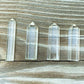 Gemstone Single Point Wand - Clear Quartz Point. Check out our Jewelry points, Healing Crystals, Bohemian Stones, Pointed Gemstone, Natural Stones, crystal tower, pointed stone, healing pencil stone. Single Terminated Gemstone Mix Crystal Pencil Point Stone, Obelisk Healing Crystals ,Mixed Points, Tower Pencil. Mini Crystal Towers.