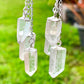 Looking for clear crystal quartz jewelry? Shop at Magic Crystals for Clear Quartz Triple Stone Dangle Earrings and for the best clear quartz quality available. We carry a wide variety of clear Clear Quartz Earrings, boho jewelry, Dangle Earrings, jewelry for men, women, unisex with FREE SHIPPING available.