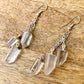 Looking for clear crystal quartz jewelry? Shop at Magic Crystals for Clear Quartz Triple Stone Dangle Earrings and for the best clear quartz quality available. We carry a wide variety of clear Clear Quartz Earrings, boho jewelry, Dangle Earrings, jewelry for men, women, unisex with FREE SHIPPING available.
