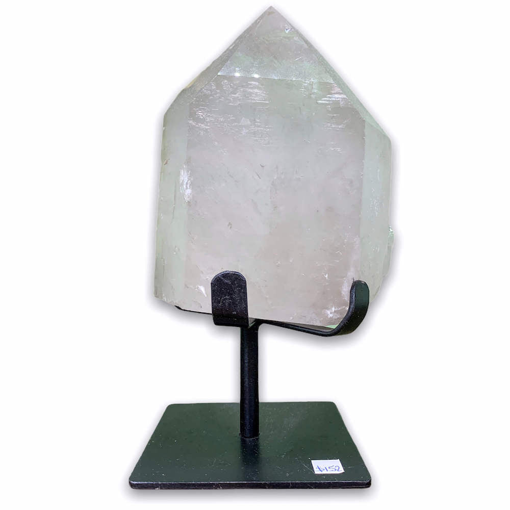 Clear Crystal Quartz Power Point on a stand #A