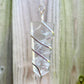Clear-Quartz-Flat-Obelisk-Pendant.  Looking for a handmade Gemstone Obelisk Necklace? Find the best quality  Obelisk Wire Wrap Pendant w/ Plated Chain,  Wire Wrapped Necklace, Obelisk jewelry, Wire Wrap necklaces, Crown Chakra, Healing when you shop at Magic Crystals. FREE SHIPPING available. Rose Quartz  Flat Point In Silver Spiral Pendant.