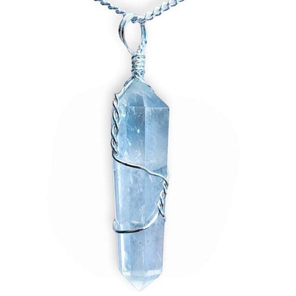 Clear Quartz Stone Double Point Pendant Necklace - Stone Necklace - Magic Crystals