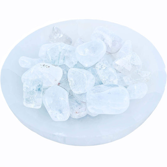 Shop from Magic Crystals for Crackle Quartz Tumbled Stone - Crackled Quartz. White quartz, or clear quartz, is the supreme gift of Mother Earth. Crackle Quartz also is known as Fire & Ice Quartz is formed by a drastic temperature change from heating the Crystalline quartz. Bulk Crystals. 