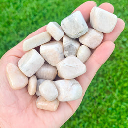 Cream Color Rocks Tumbled Cream Moonstone Stone - Healing Crystal - MAGIC CRYSTALS ...