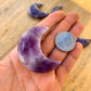 Looking for Carved Gemstone? Shop at Magic Crystals for Purple Amethyst Moon Shape, Amethyst Carving Gemstone Healing Stone Moon Shape, Crystal Metaphysical Glass Carving Gemstone for Jewelry. FREE SHIPPING available.