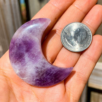 Amethyst Crystal Moon Crescent Moon Decoration Magic Crystals