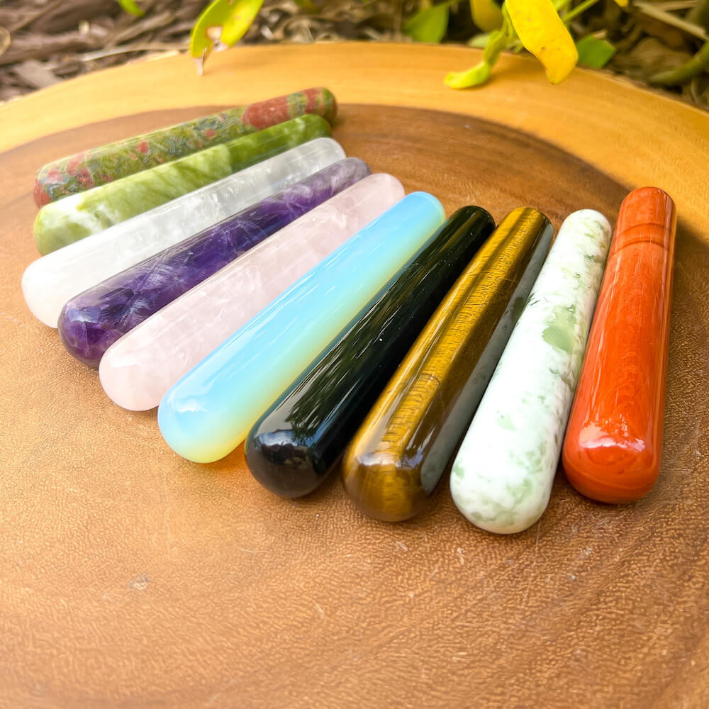 Looking for Stone wands? Shop our Crystal Massage Yoni Wand collection at Magic Crystals. Magiccrystals.com carries Yoni Wand - Polished Rock Mineral - Healing Crystals and Stones - Reiki Stick Specimen and more! Enjoy FREE SHIPPING, and genuine jade crystals. Crystal Massage Wand.