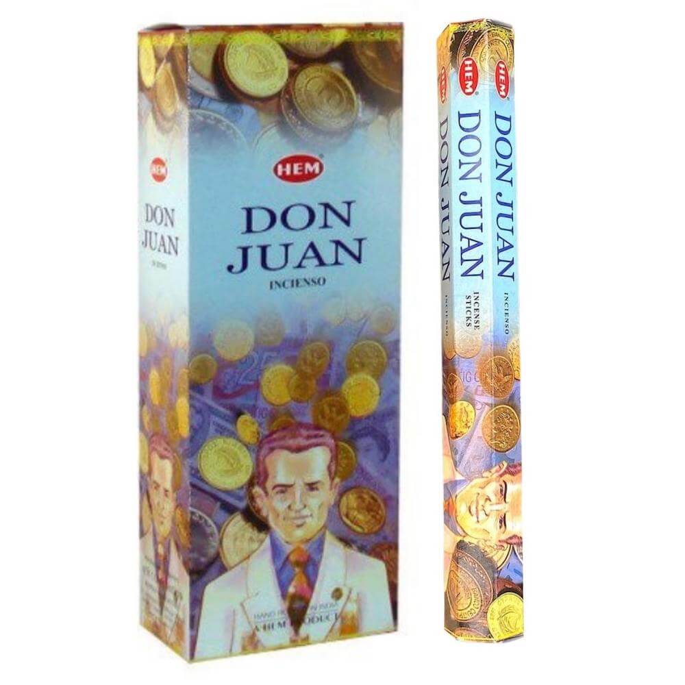 Shop for Don Juan Incense Sticks Natural Home Scent - HEM - Magic Crystals with Free Shipping Available. 6 tubes of 20 sticks, 120 sticks total. Quality Incense. Hem is known throughout the world for producing traditional incenses made from quality woods, flowers, resins, and essential oils.