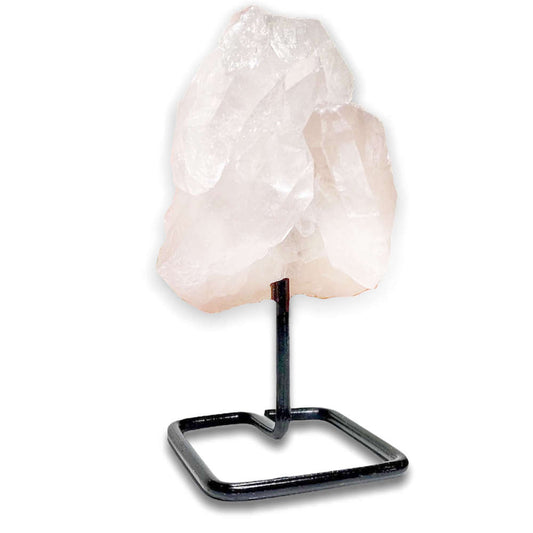 Shop from MagicCrystals.Com One RoughDruzy Clear Quartz Metal Stand, Clear Quartz Chunk on Stand, Point on Stand Pin, Clear Quartz Protect Stone, Rough Clear Quartz, Raw Clear Quartz! We carry a wide variety of clear quartz gemstones and quartz specimens. FREE SHIPPING AVAILABLE.