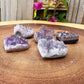 Buy Raw Amethyst Druzy Heart Stone, Amethyst Crystal, Natural Crystal at Magic Crystals. This gemstone is a February Birthstone perfect for Third Eye Chakra and Crown. Druzy Amethyst Heart, 1 piece. crystal cluster. purple stone heart and heart-shaped polished gem. Perfect for Christmas gift and valentines day present.