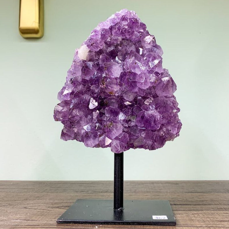 Druzy Amethyst Cluster on A Stand - #C