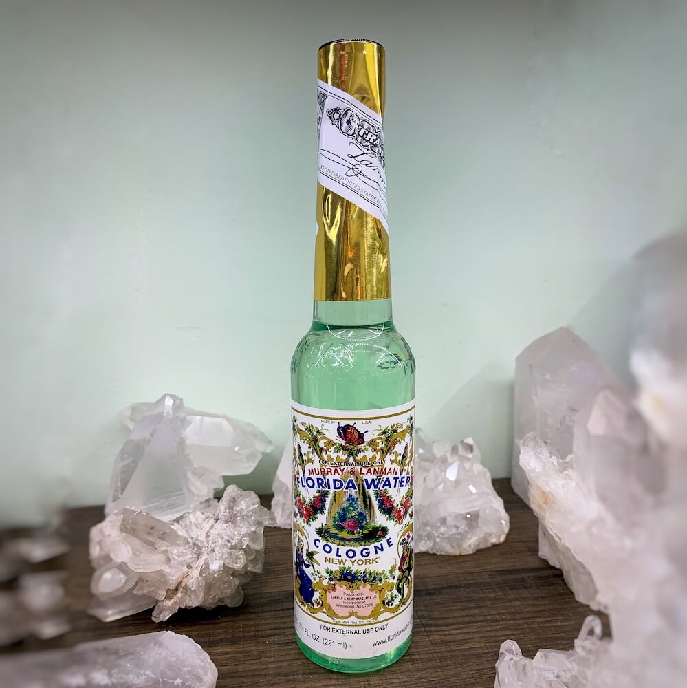 Looking for Florida Water Cologne? Shop at Magic Crystals for Original Florida Water, Florida Agua, Spiritual Cologne, Spiritual Florida Water, Contains over 75% ALCOHOL. Murray Lanman Florida Water with FREE SHIPPING available.