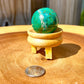 Looking for Genuine Chrysocolla Carving - B? Shop at Magic Crystals for Genuine Malachite on Chrysocolla Sphere - Malachite and Chrysocolla Carved Sphere - Malachite and Chrysocolla from Peru, Chrysocolla polished sphere, Natural Stone Beautiful Quality Polished Malachite, Chrysocolla Gemstone.