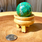 Looking for Genuine Chrysocolla Carving - B? Shop at Magic Crystals for Genuine Malachite on Chrysocolla Sphere - Malachite and Chrysocolla Carved Sphere - Malachite and Chrysocolla from Peru, Chrysocolla polished sphere, Natural Stone Beautiful Quality Polished Malachite, Chrysocolla Gemstone.