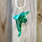 Malachite Dolphin Pendant Necklace - Malachite Jewelry at Magic Crystals. Malachite stimulates the heart chakra. Makes a perfect Valentine's day gift or Christmas Present. Malachite is ideal for burning through the fog of emotional confusion. Heart chakra stones - heart chakra crystals - malachite jewelry