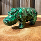 Genuine Malachite. Shop at Magic Crystals for Small Genuine Malachite Rhino - B  - Natural Malachite Rhino Carving from Congo. Malachite Animal, Gifts for Her, Gifts for Him, Crystal Gemstones, Home Decor. FREE SHIPPING AVAILABLE. Hand Carved Malachite Stone Rhino, Home Decor, Crystal Healing, Mineral Specimen #1.