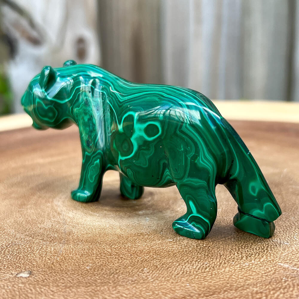 Genuine Malachite. Shop at Magic Crystals for Small Genuine Malachite Leopard Leopard #A - Natural Malachite Leopard Carving from Congo. Malachite Animal, Gifts for Her, Gifts for Him, Crystal Gemstones, Home Decor. FREE SHIPPING AVAILABLE. Hand Carved Malachite Stone Cougar Leopard, Home Decor, Crystal Healing.