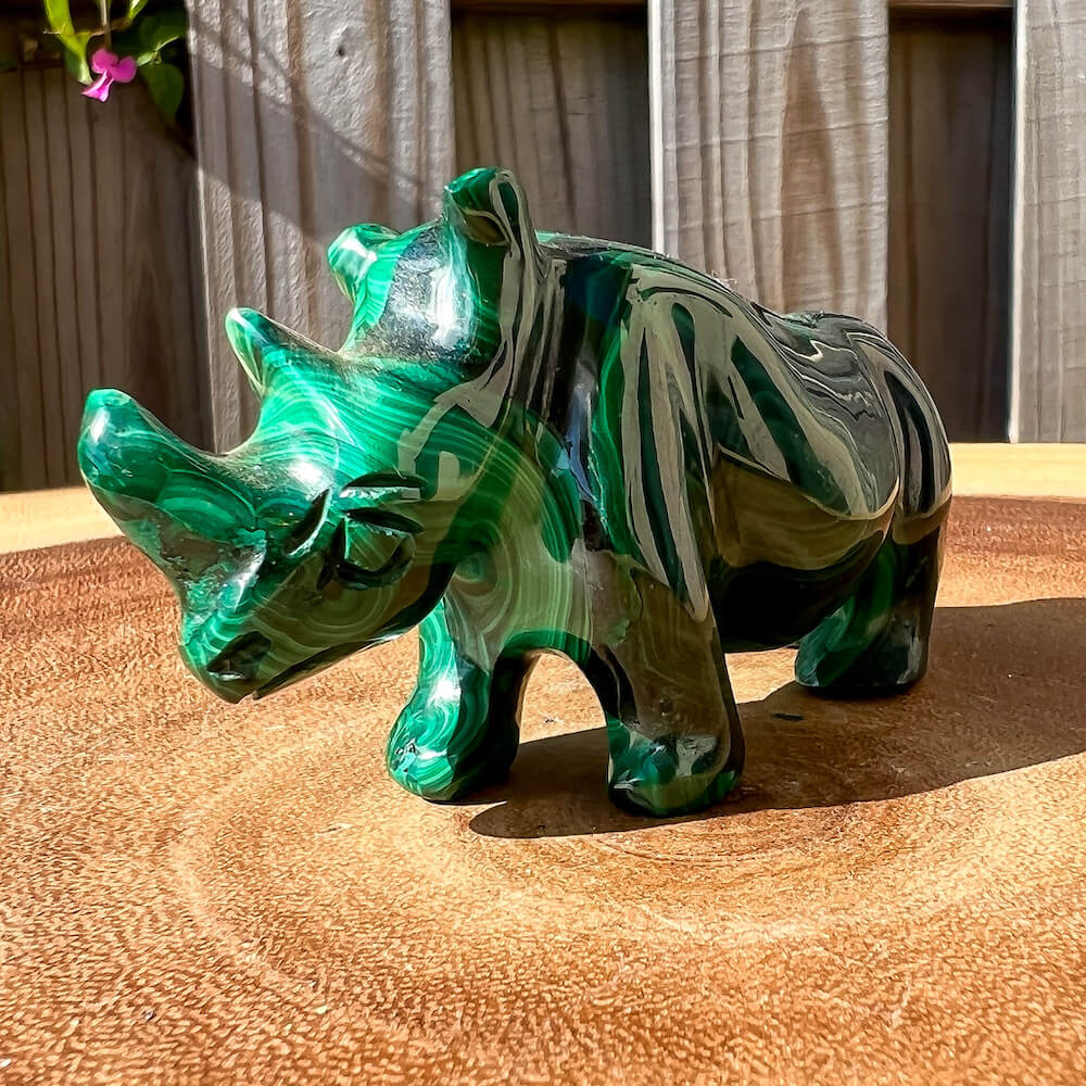 Genuine Malachite. Shop at Magic Crystals for Genuine Malachite Rhino - Natural Malachite Rhino Carving from Congo. Malachite Animal, Gifts for Her, Gifts for Him, Crystal Gemstones, Home Decor. FREE SHIPPING AVAILABLE. Hand Carved Malachite Stone Rhino, Home Decor, Crystal Healing, Mineral Specimen.