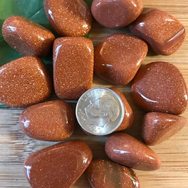 Buy Goldstone Tumbled Stones | Goldstone Polished Gemstones | Bulk Crystals at Magic Crystals. Shop for Tumbled Goldstone, Goldstone Stone, One Goldstone, Pocket Stone and Enjoy FREE SHIPPING. Goldstone is known as a protective warrior stone. It helps you get out of your head and back down to earth. 