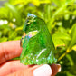 Racimo de cristal de cuarzo Aura verde oscuro oscuro - 302 gramos