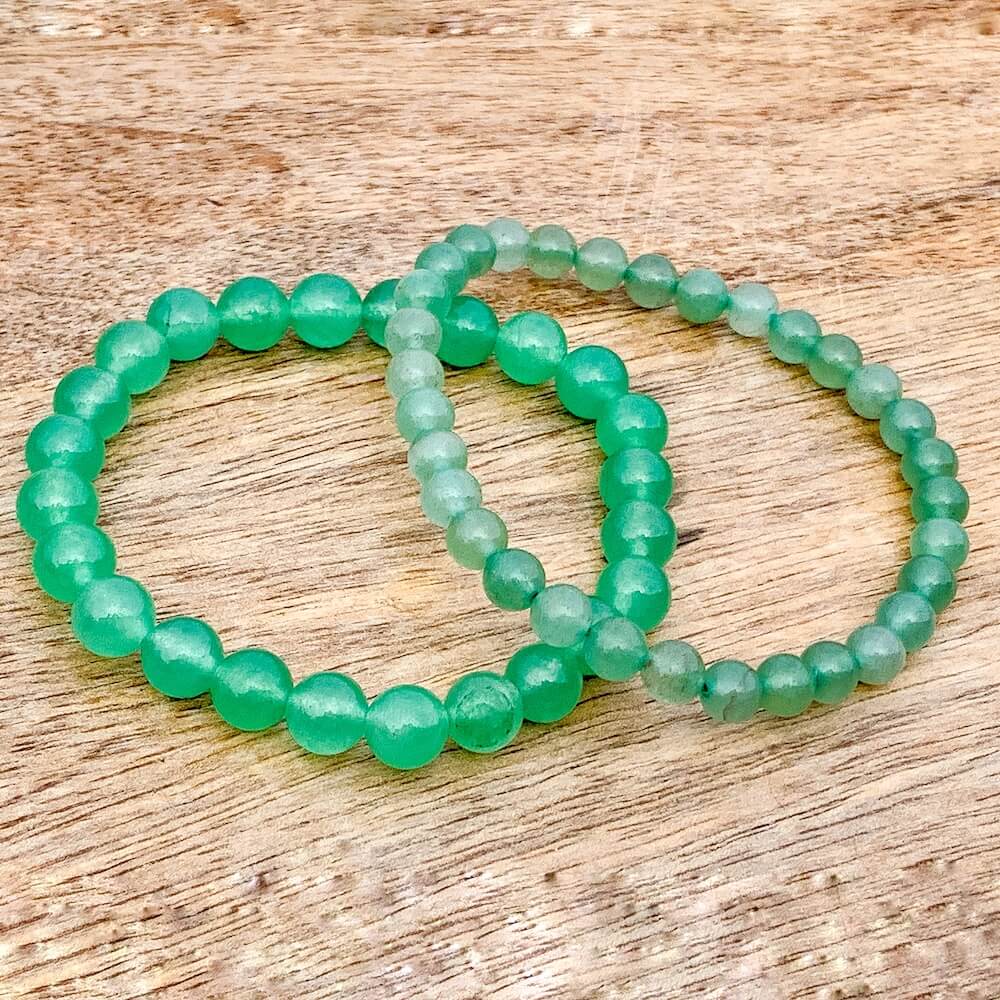 Grade A++ Green Aventurine Crystal Bead Bracelet 8mm, Green