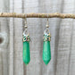 Gemstone Dangling Earrings. Green-Aventurine-Dangle-Earrings. Looking Natural Stone Earrings - Dangling Crystal Jewelry? Show Jewelry at Magic Crystals. Natural stone, dangle earrings, and more. Crystal Single Point Earrings, Small Crystal Points, Healing Crystal Earrings, Gemstones, and more. FREE SHIPPING available.