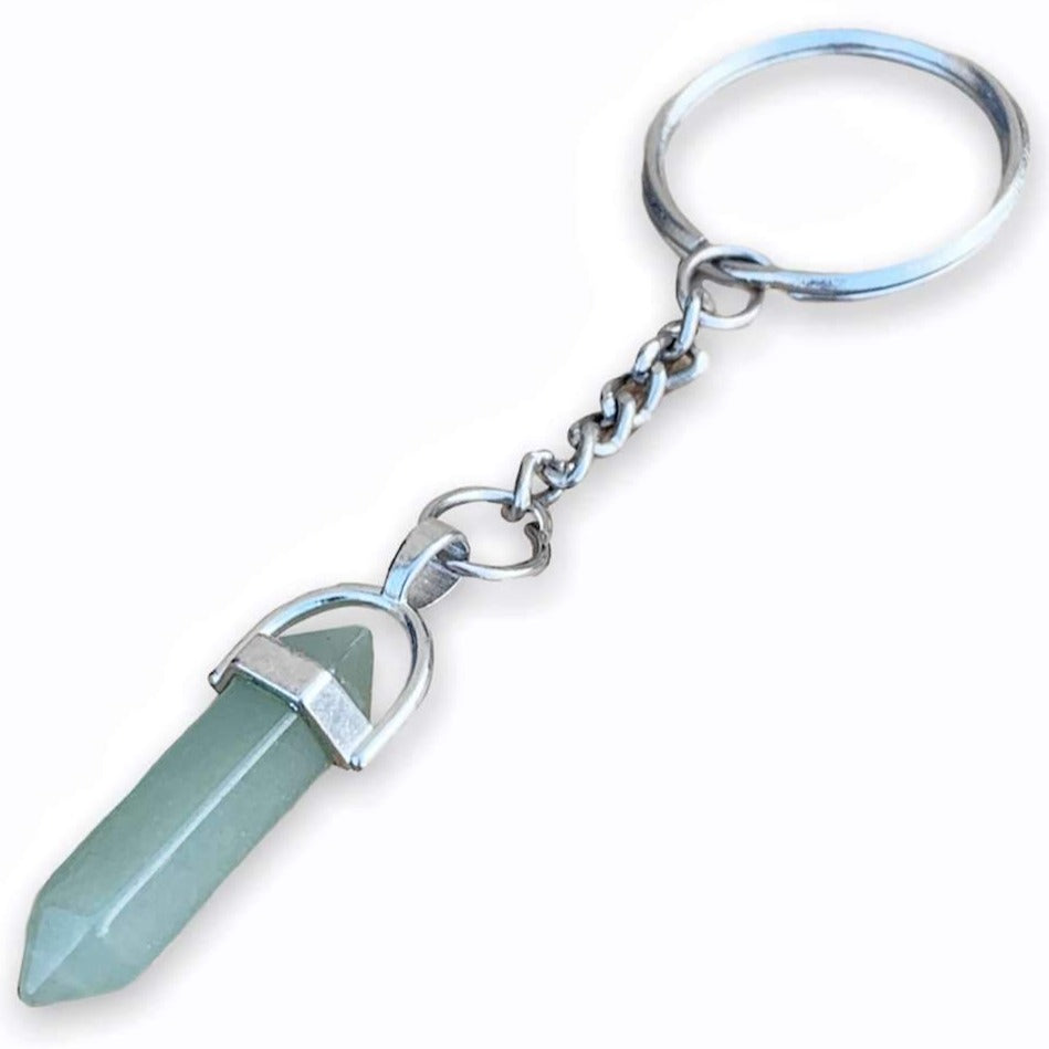 Green Aventurine Keychain. Aventurine is one of the most powerful crystals for money. Green Aventurine Point Keychain - Crystal Keychain at Magic Crystals. Double Point Keychains. Shop with free shipping available. We carry a wide variety of cat eyes keychains, gemstones, bracelets, earrings and handmade jewelry. 