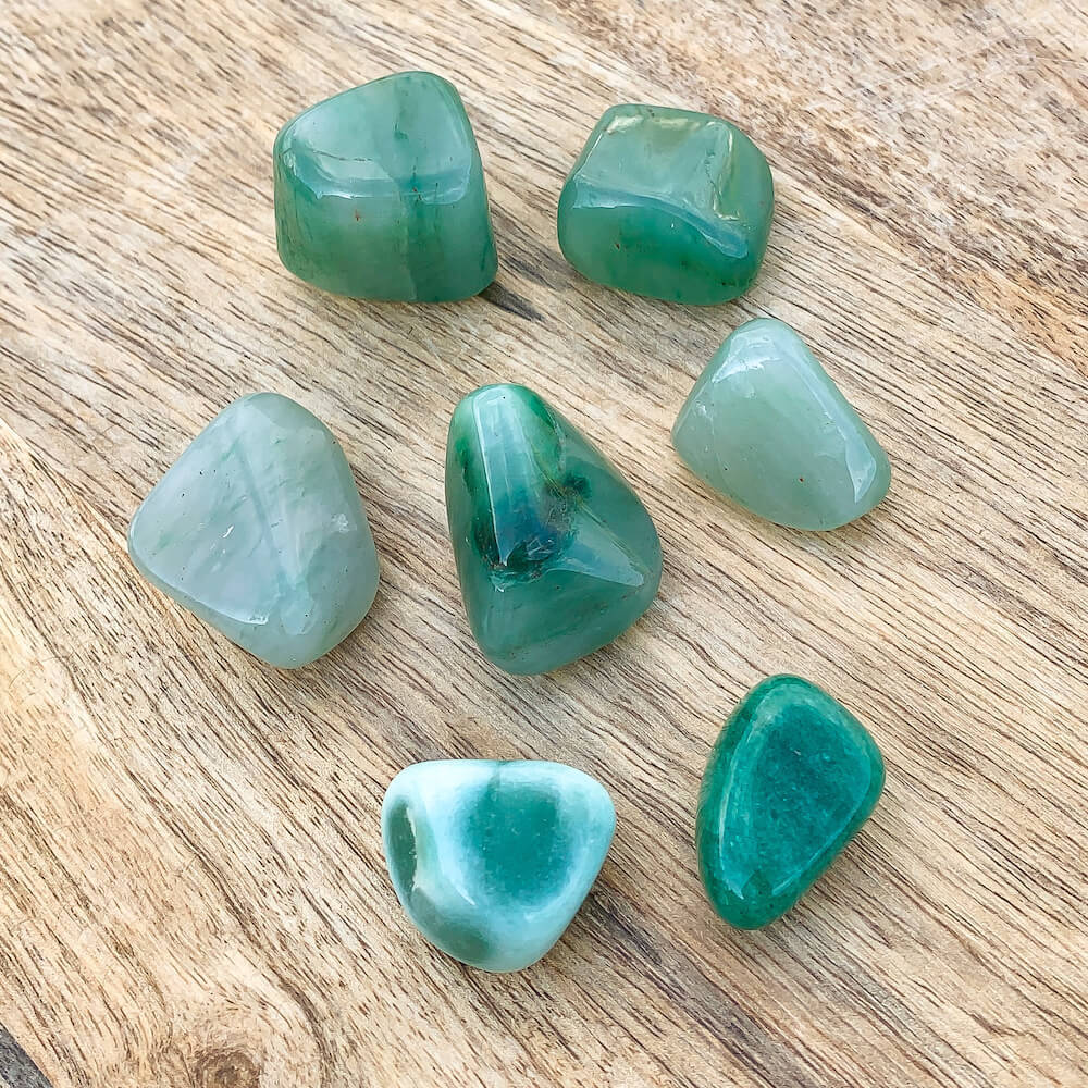 Buy Green Aventurine Tumbled Stones, Green Aventurine Polished Gemstones, Bulk Crystals at Magic Crystals. Green Aventurine TUMBLED. Green Aventurine for Heart Chakra, 4th Chakra helps with Abundance, Reiki, and Energy Healing. Green Aventurine is energizing, carries the energy of luck, and prosperity. FREE SHIPPING