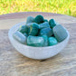 Buy Green Aventurine Tumbled Stones, Green Aventurine Polished Gemstones, Bulk Crystals at Magic Crystals. Green Aventurine TUMBLED. Green Aventurine for Heart Chakra, 4th Chakra helps with Abundance, Reiki, and Energy Healing. Green Aventurine is energizing, carries the energy of luck, and prosperity. FREE SHIPPING