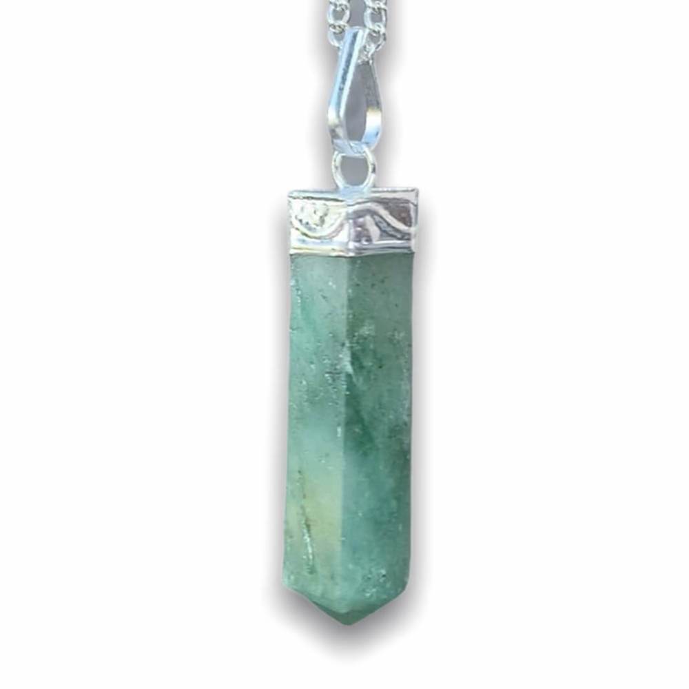 Green-Jade-Stone-Necklace. Looking for an genuine gemstone Necklace? Find a Amethyst, shungite, vesuvianite, clear quartz, amethyst Necklace and more when you shop at Magic Crystals. Natural Crystal Healing Pendant Necklace. Crystal Pendant and Necklace For Men & Women. Single Point Stone Necklace and other necklace in magic crystals.com 