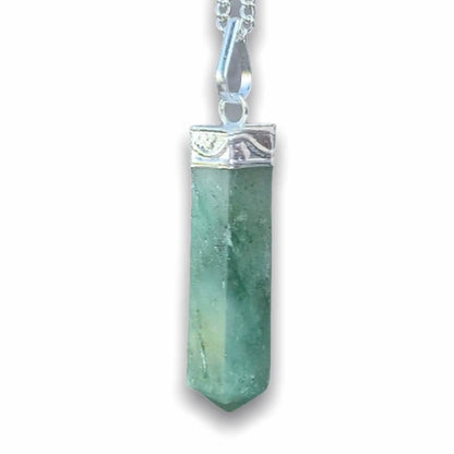 Green-Jade-Stone-Necklace. Looking for an genuine gemstone Necklace? Find a Amethyst, shungite, vesuvianite, clear quartz, amethyst Necklace and more when you shop at Magic Crystals. Natural Crystal Healing Pendant Necklace. Crystal Pendant and Necklace For Men & Women. Single Point Stone Necklace and other necklace in magic crystals.com 