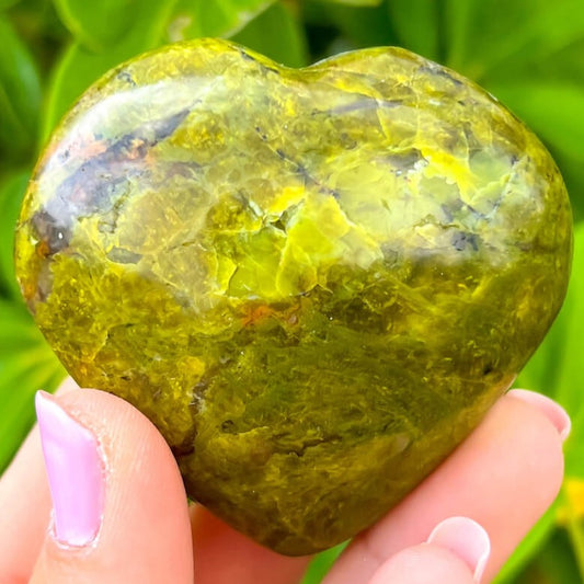 Buy Green Opal Heart from Madagascar - Green Opal  - Green Opal stone quartz - healing crystals and stones when you shop at Magic crystals. Green Polished Stone with FREE SHIPPING. Green Opal Green Opal is a  calming and soothing crystal known for its cleansing and re-energizing properties.