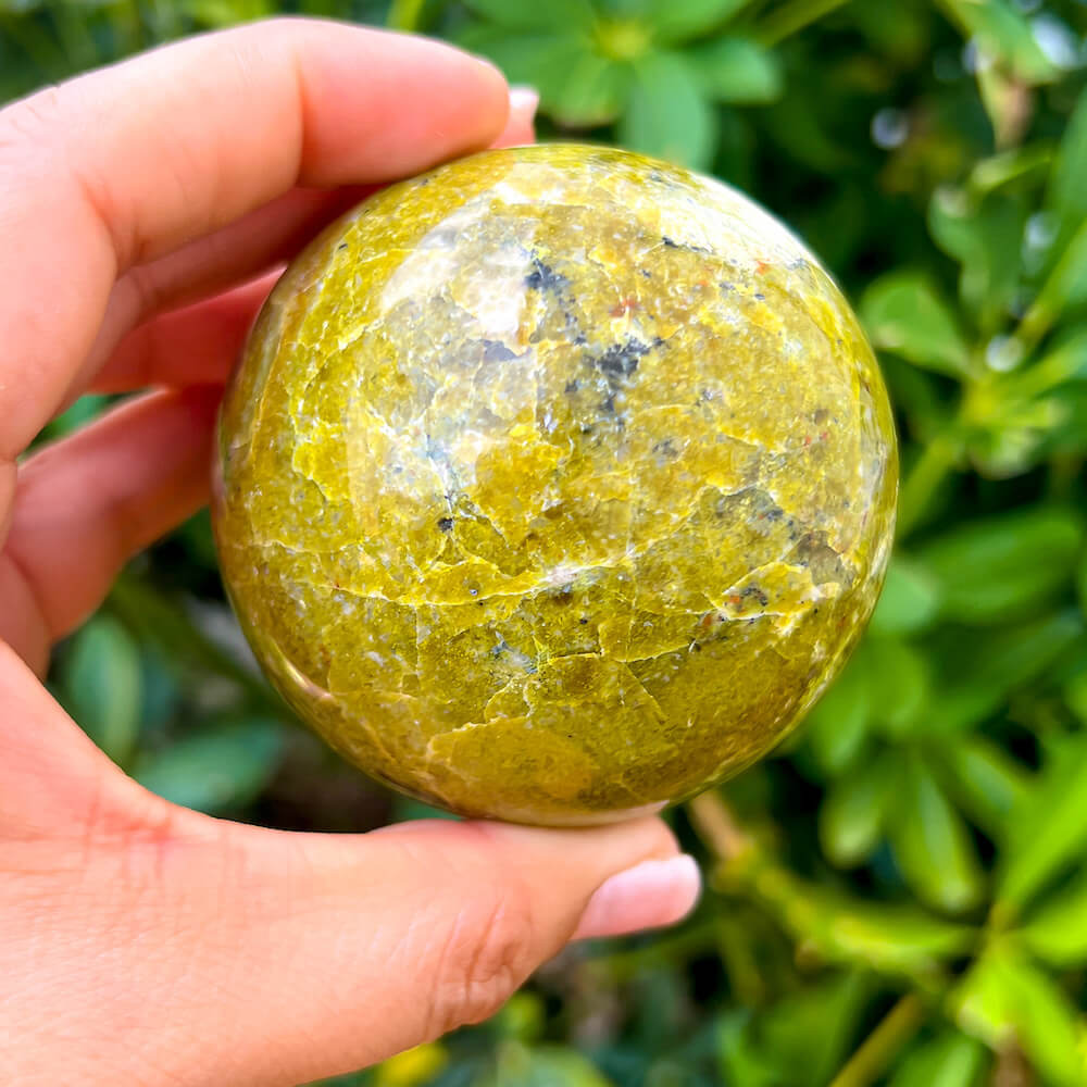 Green Opal Sphere from Madagascar