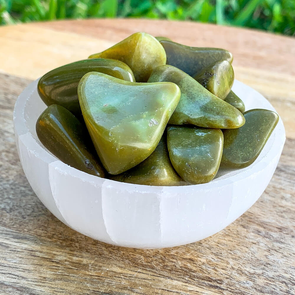 Buy Green Opal crystal - tumbled stone - Green Opal - Green Opal stone quartz - healing crystals and stones when you shop at Magic crystals. Green Polished Stone with FREE SHIPPING. Green Opal Green Opal is a calming and soothing crystal known for its cleansing and re-energizing properties.