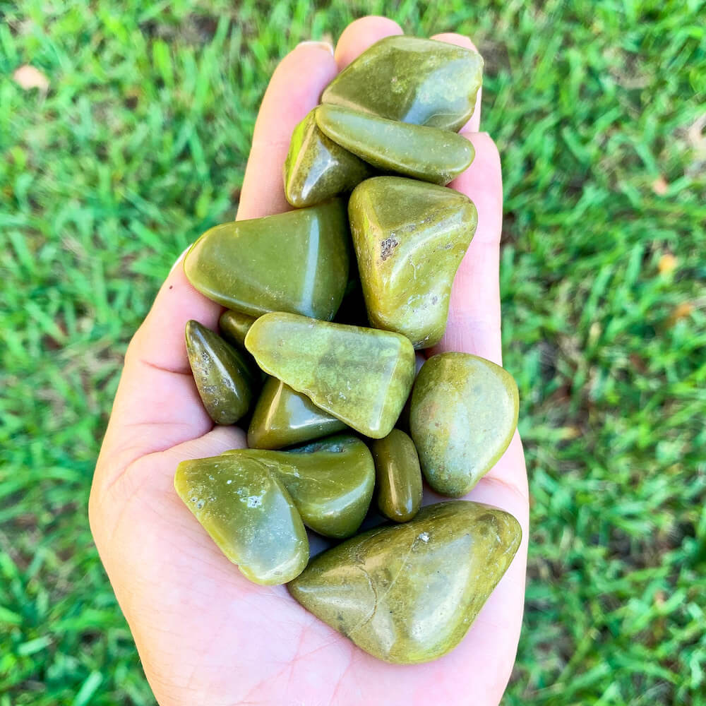 Buy Green Opal crystal - tumbled stone - Green Opal - Green Opal stone quartz - healing crystals and stones when you shop at Magic crystals. Green Polished Stone with FREE SHIPPING. Green Opal Green Opal is a calming and soothing crystal known for its cleansing and re-energizing properties.