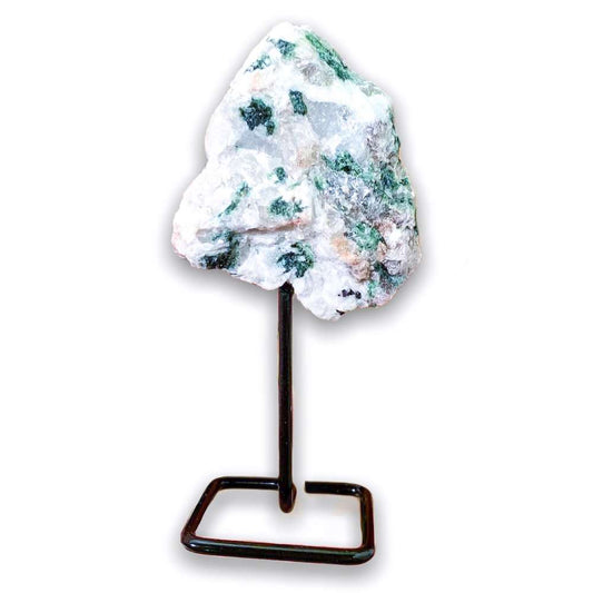 Shop at Magic Crystals for One Rough Green Tourmaline Metal Stand, Green Tourmaline on Stand, Point on Stand Pin, Green Tourmaline Stone, Rough Green Tourmaline, Raw Green Tourmaline. Shop for handmade Green Tourmaline Jewelry and pieces at Magic Crystals. FREE SHIPPING available. Christmas gift, birthday present.