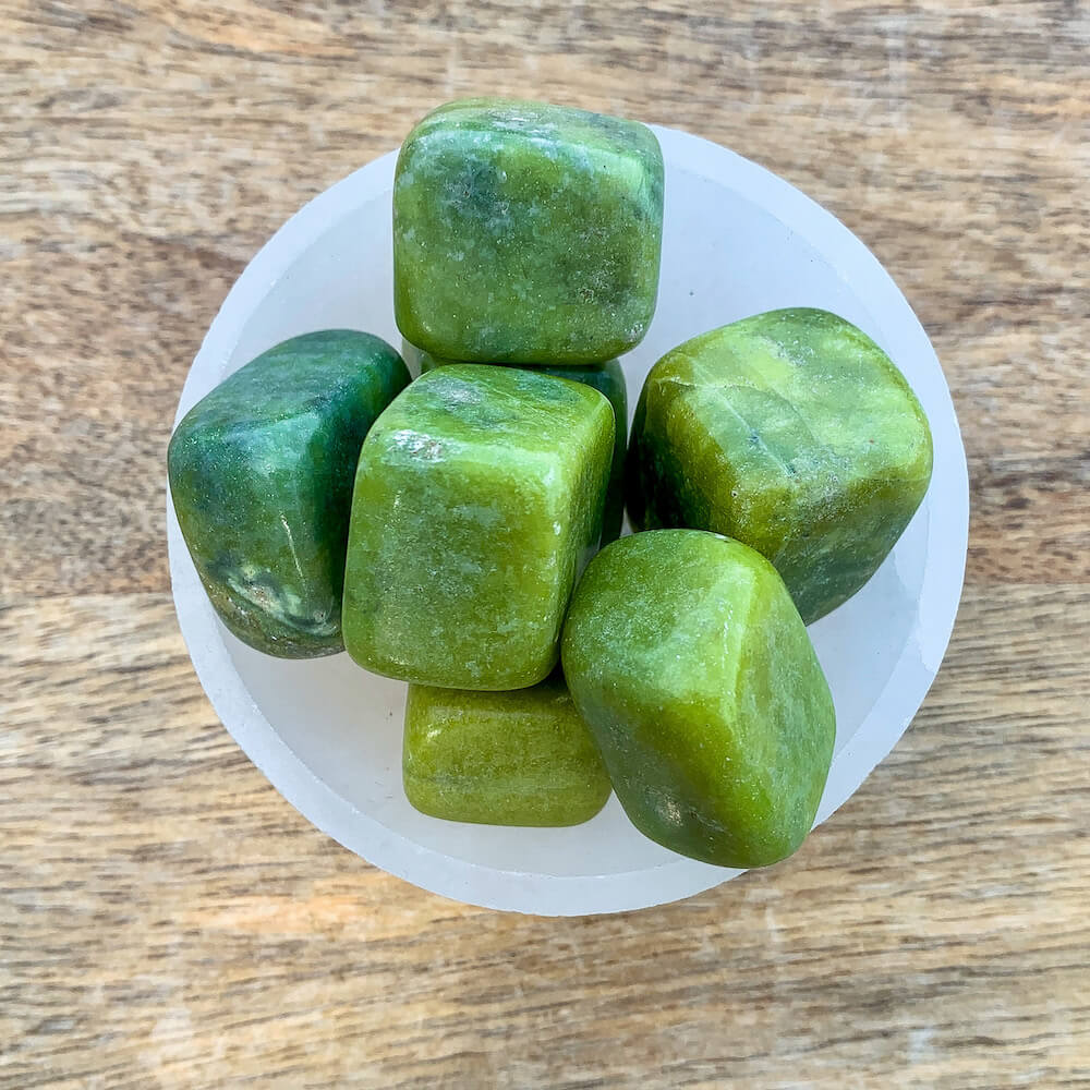 Buy Jade Tumbled Stones, Jade Polished Gemstones, Bulk Crystals at Magic Crystals. Jade Tumble Stone is a very lucky gemstone that creates a harmony of the mind, body, and spirit. It helps to instill prosperity and wealth into all areas of your life. Healing Crystals.