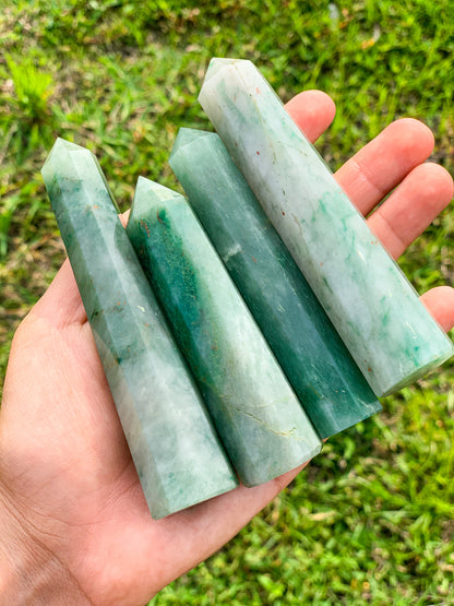 Green Jade Obelisk-Obelisk-Magic CrystalsLooking for Green Jade Obelisk? Shop at Magiccrystals.com for Genuine Green Jade Obelisk - Jade Tower - Natural Stone Point - Jewelry Making Supplies and more! Magic Crystals offers FREE SHIPPING on quality crystals. Jade is associated with the heart chakra and increases love and nurturing.