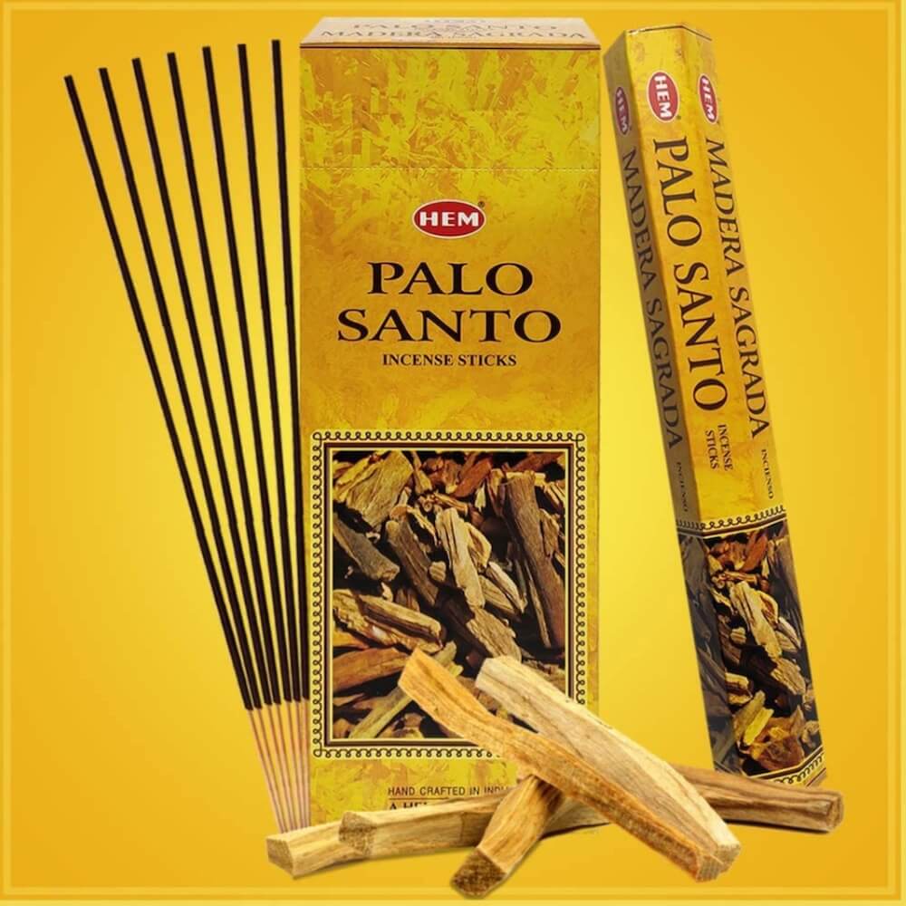 HEM Palo Santo Incense Sticks Home Scent | Madera Sagrada Incienso - Magic Crystals. Free Shipping Available. 6 tubes of 20 sticks, 120 sticks total. Quality Incense. Hem is known throughout the world for producing traditional incenses made from quality woods, flowers, resins, and essential oils.