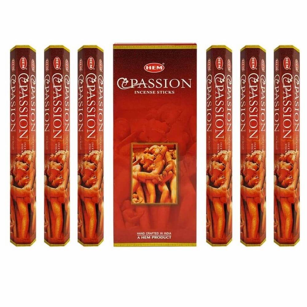 Shop for HEM Passion Incense Sticks Home Scent at Magic Crystals. Free Shipping Available. 6 tubes of 20 sticks, 120 sticks total. Quality Incense. Hem is known throughout the world for producing traditional incenses made from quality woods, flowers, resins, and essential oils.