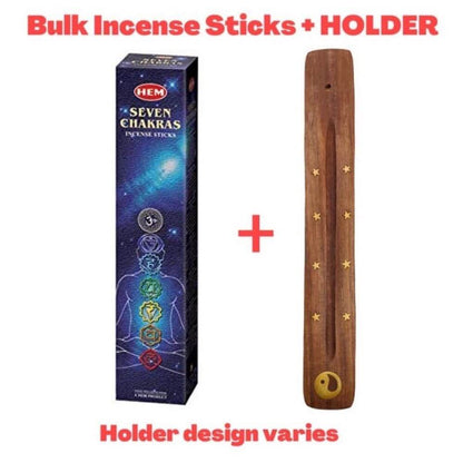 HEM Seven Chakra Incense | HEM Siete Chakras Incienso - HEM - Magic Crystals. Free Shipping Available. 6 tubes of 20 sticks, 120 sticks total. Quality Incense. Hem is known throughout the world for producing traditional incenses made from quality woods, flowers, resins, and essential oils. 