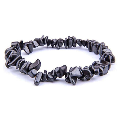 Hematite-Bracelet. Check out our Gemstone Raw Bracelet Stone - Crystal Stone Jewelry. This are the very Best and Unique Handmade items from Magic Crystals. Raw Crystal Bracelet, Gemstone bracelet, Minimalist Crystal Jewelry, Trendy Summer Jewelry, Gift for him and her. 